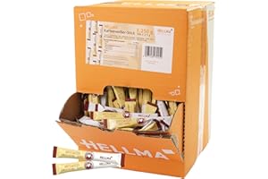 ‎HELLMA Hellma Kaffeeweisser Sticks 500 Stk. je 2,5 g – 1250 g Vorrats-Box, Ersatz für Milch, Sahne, für Kaffee oder Tee