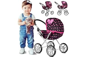 Kinderplay Carrito Bebe Juguetes, Cochecito para Muñecas - Cochecito de Muñecas, Gondola, KP0260R