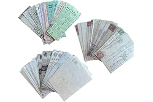 HRASY Lot de 90 feuilles de papier décoratif vintage pour scrapbooking - Accessoires de bricolage - Junk Journal - Pages rétro - Papier décoratif pour album - Journal - Scrapbook DIY - Type 3b