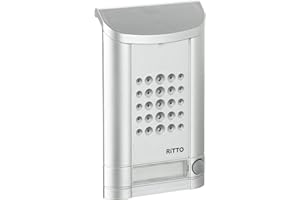 Schneider Electric Ritto Türstation, Minivox, Audio für 1-Familienhaus, Ersatzteil, Gegensprechanlage mit Beleuchtung und Klingeltaste, Außeneinheit, weiss alu, Artikelnummer 1271937