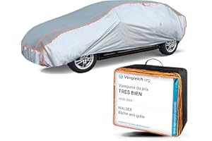 WALSER Bâche de Voiture Anti-grêle Perma Protect Voiture, Vainqueur du Rapport qualité-Prix* Housse de Protection Anti-grêle Hydrofuge, bâche Contre la grêle, Couverture de Protection Taille XXL