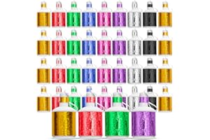 KARRMA LTD. 40x Holographic Party Poppers Assorted Colours – Fun Multi-Colour Confetti Cannons for Birthdays & Kids Parties – Loud Noise Maker & Streamer Popper – Bulk Box