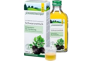 SCHOENENBERGER Salus Black Radish Organic 100% Pure Fresh Plant Juice 200 ml