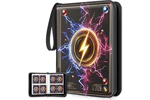 PARPAT Album Carte Raccoglitore, 440 Raccoglitore Carte Pokémon Collezione, Legame Portatile e Impermeabile in PU per Carte MTG/TCG/CALCIO-BASEBALL/Carte da Scambio