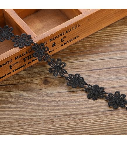 YYCRAFT Venise-Rosenbesatz 4,5 M – Violett, Für Hochzeitsdekoration, Nähen & Basteln, Ca. 1,9 Cm Breit
