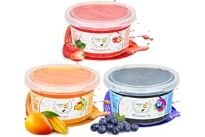 Bubble Tea Express - Bubble Tea Set 3x 490g | Erdbeere, Mango & Blaubeere Boba Perlen | Bubble Tea Perlen mit fruchtigem Geschmack | Bubbles für Bubble Tea Vegan, Glutenfrei, Laktosefrei