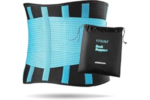 VITALBAK Wsparcie pleców (L - 86 do 102 cm, niebieskie)