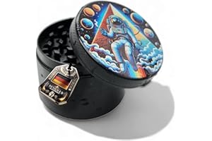 PURPLE LEGACY® Pratico set di grinder con tagliente a forma di diamante tritatutto per tritare erbe aromatiche per la cucina, spezie, accessori Spice Grinder grande Ø 50 mm, 4 pezzi (spazio)