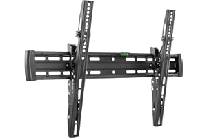 RICOO Uchwyt ścienny do telewizora, płaski wąski, pochylany do 37-70 cali, uniwersalny uchwyt TV N4564, uchwyt na telewizor na ścianę, uchwyt ścienny do telewizora 55 cali, do 50 kg z maks. VESA 600 x