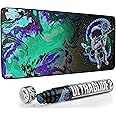 Maze 2XL Extended Mouse Pad/Mat | Thickest 5mm (36''x18''x0.2'') Ultraglide 2 Astro CGR-GB Smooth Surface Mousepad for Maximum Control and Speed (Waterproof, Anti Fray, Anti Slip) Desk Mat
