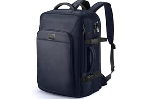 HOMIEE Plecak podróżny, bagaż podręczny, możliwość rozszerzenia, 38 do 50 l, plecak na laptopa 17,3", dla mężczyzn i kobiet, bagaż podręczny, samolot, składana torba podróżna, duża torba podróżna