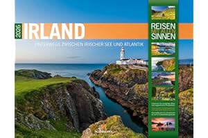 Irland Kalender 2026 | Unterwegs zwischen Irischer See und Atlantik | Geschmackvoller Reise-Kalender im großen Querformat (54x42 cm) | Dublin, Kerry