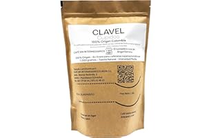 CAFE SIN INTERMEDIARIOS - Clavel - Café Colombia En Grano Para Superautomática 1Kg - Tostado Semanal - Envasado y molinado al envío - Intensidad de sabor baja - Ideal para Café Solo