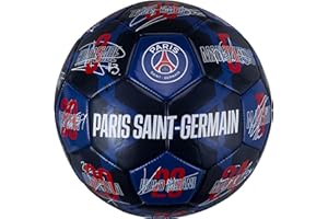 PSG Ballon de Football signatures des Joueurs - Collection Officielle Paris Saint-Germain - Taille 5