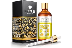 HEYTREE Aceite esencial de limón 100ml - Aceite esencial puro y natural Excelente ambientador - Perfecto para la aromaterapia, el cuidado de la piel y el cabello