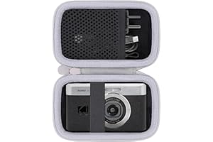 Khanka Do Kodak PIXPRO C1 - Ultra-kompaktowy aparat cyfrowy twardy futerał do noszenia z uchwytem, tylko etui, czarny