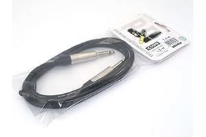 X-LEAD IC55PN015BK serie PLATINUM, cavo per strumenti professionale di alta qualità per Chitarra/Basso/Tastiere - Jack/Jack - connettori NEUTRIK - MADE IN ITALY by INCO - (1,5 m, nero)