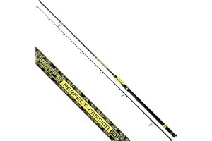 Black Cat Perfect Passion Spin, Spinning siluro, 60-200 g Canna da Pesca per Pesce Gatto, Nero/Giallo, 2,70 m