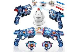 VATOS Rechargeable Laser Tag Set with Projector, 2 Players Toy Gun of Projector with Digital LED Score Display,Shooting Battle Games with 3 Targets, Perfect Family Activity Toy for Kids, Teens, Adults