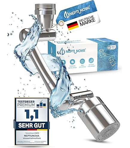 Hasaller Wasserhahn Verlängerung - 1080° Drehbar Mit Dual-Wassermodus