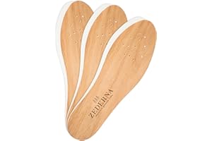 ‎ZEDERNA Zederna® 3 Paar Zedernholz Schuheinlagen Schweißfüße, Einlegesohlen Herren & Damen gegen Fußgeruch. Einlagen für Männer & Frauen, Einlegesohlen anti Schweiß. Wie ein Schuhdeo, besser als Fußpilz Creme