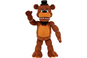 Five Nights at Freddy's 35,56 cm Poseable Sound Freddy Fazbear Plush - 5 ljud, 1 sångklämma och självlysande ögon - åldrarna