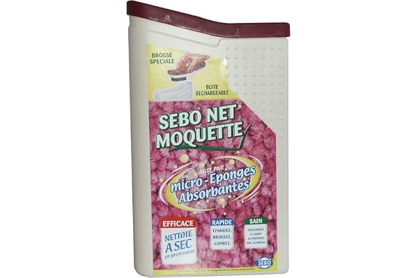 Sebo 0478 Poudre pour Nettoyage à Sec des Moquettes et Tapis