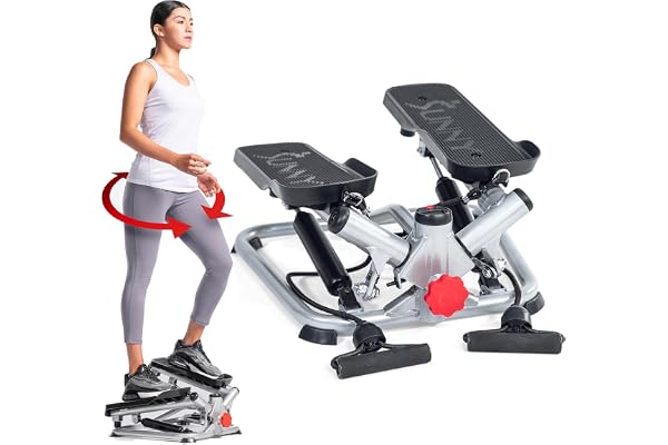 Sunny Health & Fitness Unisex Total Body Advanced Stepper Machine SF-S0979 stegmaskin, grå, en storlek