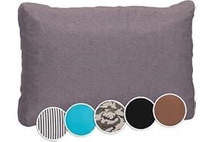 Beo Coussin de Dossier pour palettes 60 x 40 cm Fabriqué en Union Européenne - Imperméable et Lavable - pour Meubles en Palette - Gris Aub94