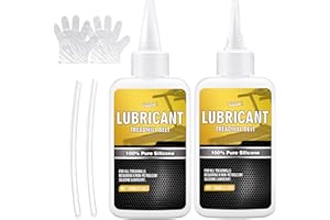 VIVIDYE 100% Pure Silicone Treadmill Lube - 200ml Treadmill Lubricant for Belt - Premium Silicone Oil with Application Tubes - Suitable for Most Treadmill Lubrication - Non-Toxic and Odorless