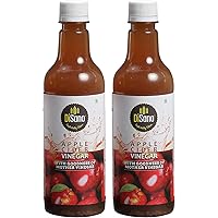 DiSano Apple Cider Vinegar with Mother Vinegar, Raw, Unfiltered, Undiluted - 500 ml (2 x 500ml)