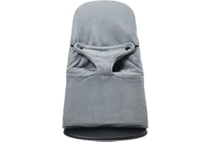 ‎BELLTOP Bezug auf Baby wippe Belltop, kompatibel mit BabyBjörn Wippe bezug (Balance, Soft & Bliss). Winterbezug für Babywippe/baby bouncer: Hypoallergen & warm. Babysitz Ergonomisch und aus Fleece (Grau)