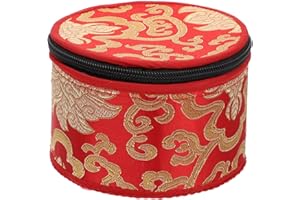ERINGOGO Custodia per Ciotola di Canto Tibetana Sacchetto di Stoccaggio Della Ciotola di Meditazione Buddista 9 Cm Colore Casuale
