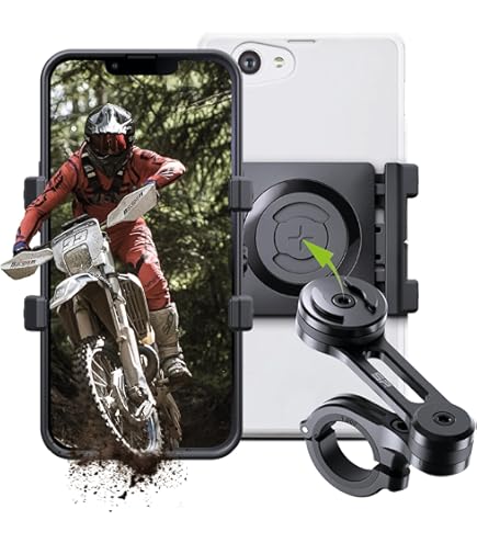 Handyhalterung Fahrrad Iphone 15 Tackform Motorrad Handyhalterung Chrom -  Vibrationsgedämpft, Für 2,2-3,8 Cm Lenker