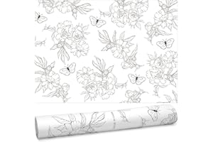 Geosar 10 Sheets Drawer Liners for Dresser Scented Drawer Liners Drawer Paper Liner Non Adhesive Scented Liners for Drawers Fragrant Drawer Liners for Home Shelf Closet (Butterfly,Linen Scent)