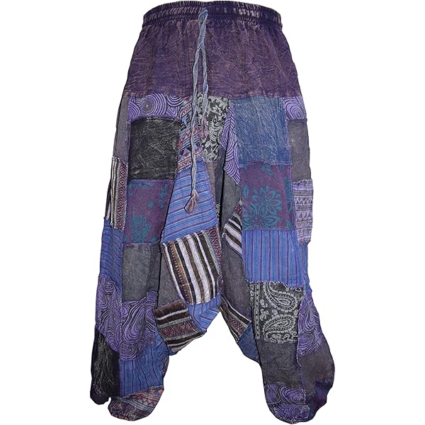 Pantaloni Pescatore Thai Mantra - Cotone 100%, Taglia Unica Unisex | Stile Bohémien E Comodo - Foto 8