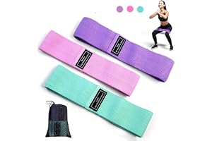 SKY-TOUCH Resistance Bands Fabric,Exercise Bands Non Slip Hip Elastic Bands For Hip, Legs, Butt, Glutes And Thighs Workout, Thick Wide Fitness Loop Circle Resistance Bands, Set Of 3 Pack, Multicolor