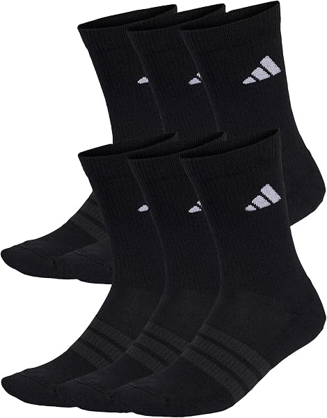 adidas Unisex Cushioned Crew Socks 6 Pair Pack Socken - 1