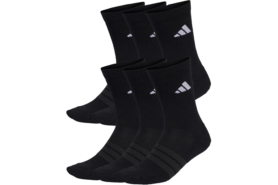 adidas Unisex Cushioned Crew Socks 6 Pair Pack Socken
