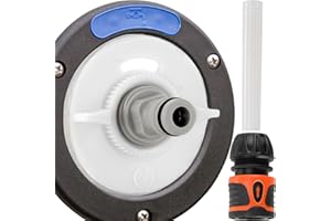 valuents® Wassertankdeckel 3 Pins 78mm Durchmesser – weiß – für Wohnmobil mit Schlauch für Wassereinfüllstutzen +Plus: Adapter für Wasserschlauch