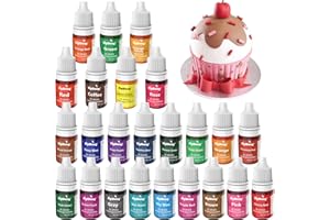 SIGWONG Coloranti Alimentari per Cioccolato, 24 Coloranti Liposolubile Commestibili per Caramelle