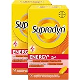 Supradyn Energy On Multivitaminas con vitaminas A, C, D, E, K, B complex y 9 minerales como magnesio, zinc y calcio m&aacute;s bioti