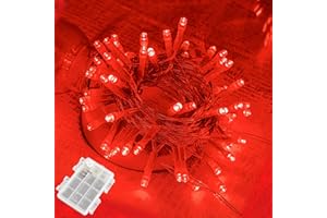 BOLWEO Red Fairy Llights, 3m 30LED Halloween String Lights IP65 Waterproof with Timer Function, Indoor and Outdoor Fairy Lights for Christmas Tree,Bedroom,Party,Halloween