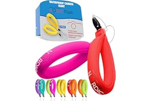 nordic flash Schwimmende Handschlaufe (2 Stück), Wasserdichtes Floating Strap, Schwimmende Handgelenkschlaufe Kompatibel mit Kamera, Handy, Schlüssel - Pink & Rot