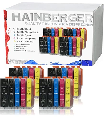 20 Druckerpatronen Mit Chip Für Canon Pixma IP-4200, IP-4300, IP-5200, IP-4500, IP-5200R, IP-5300, MP-500, MP-510, MP-530, MP-600, MP-600R, MP-800, MP-800R, MP-810, MP-830, Ersetzt PGI-5 Und CLI-8