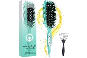 H HYDRO SIP Curly Hair Brush, Curl Defining Brush For Wet & Dry Hair, Curly Hair Products, Hair Brush Suitable For Women & Men, Travel Essentials.