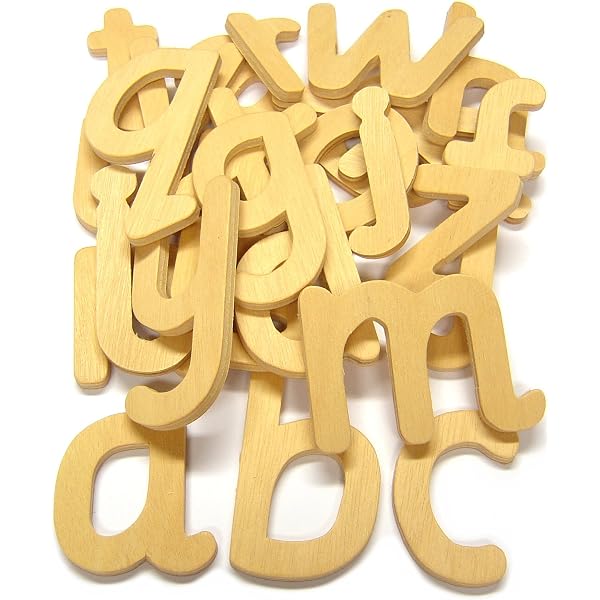 Yuanhe Lot de 4 supports de Scrabble en bois pour travaux manuels et jeux