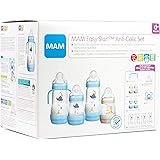 MAM Easy Start Anti-Colic Baby Bottle Set with Dummy Bottles etc. Baby Gift Set from Birth, Blue