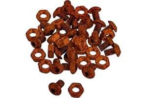 innogard 6050 Lot de vis M6 pour Bordure de pelouse Comfort et Comfort XXL - en Acier Corten - Contenu : 20 pièces avec écrous