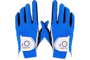 ‎FINGER TEN FINGER TEN Golfhandschuhe Herren Links Rechts Golf Handschuh Wert 1 Paar Golfhandschuh Linke Rechte Hand Handschuhe für Männer Golfer, Allwetter Mikrofaser Rain Grip